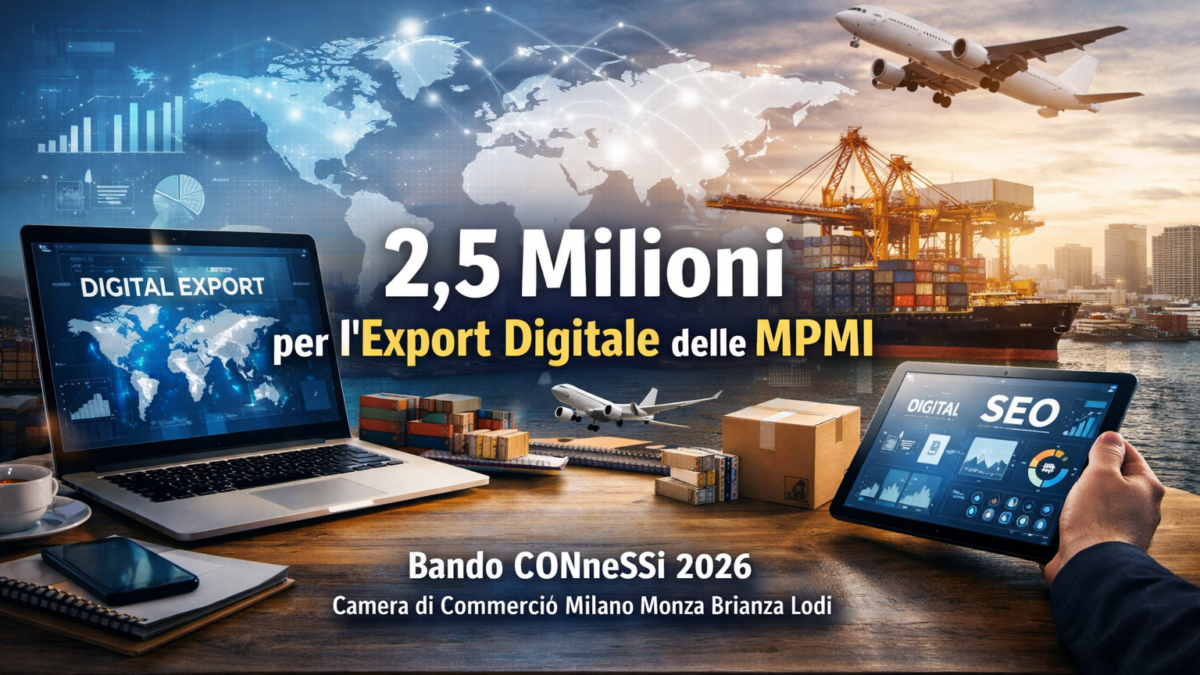 2,5 Milioni per l’Export Digitale delle MPMI