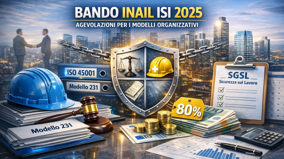 IL BANDO INAIL ISI 2025 AGEVOLA ANCHE I MODELLI ORGANIZZATIVI DELLE IMPRESE