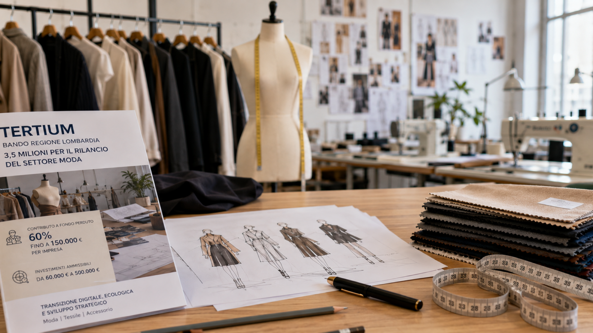 TERTIUM: 3,5 Milioni per il rilancio del settore Moda. Al via dal 16 Giugno!