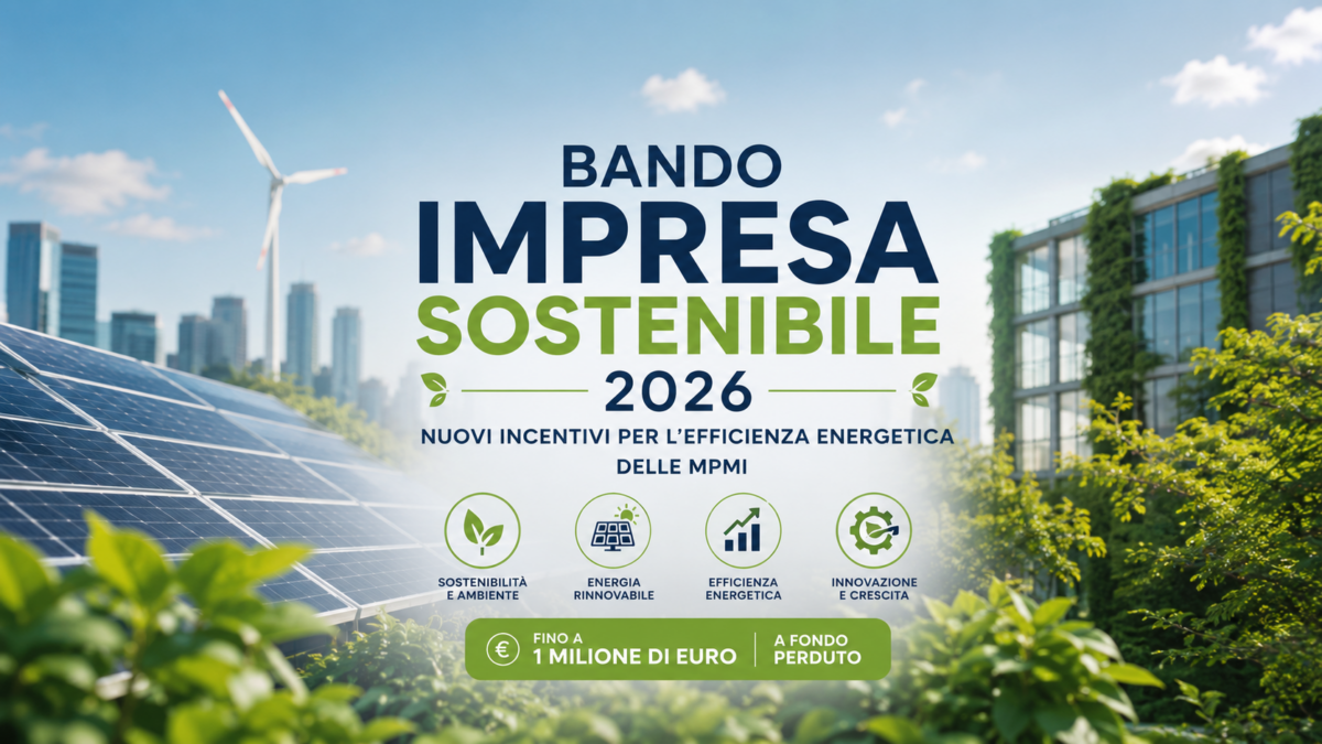 Impresa Sostenibile 2026: il bando.